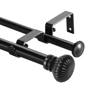 CANORA GREY Sigmund Adjustable Double Curtain Rod