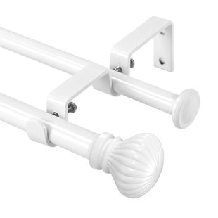 CANORA GREY Sigmund Adjustable Double Curtain Rod