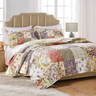 GREENLAND HOME FASHIONS Blooming Prairie Reversible Quilt Set