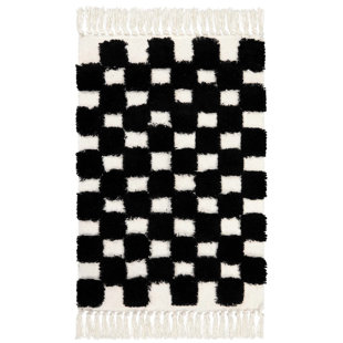 SHENZHEN LINGANG TECHNOLOGY CO., LTD Cotton Washable Checkered Rug