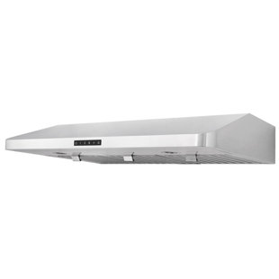 WINDSTER 36" WS-48 Series 500 CFM Ducted Under Cabinet Range Hood in Stainless Steel