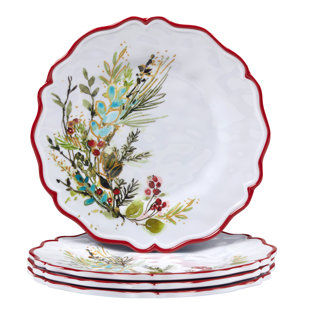 CERTIFIED INTERNATIONAL Christmas Gatherings Set of 4 Salad Plate 9" (Set of 4)