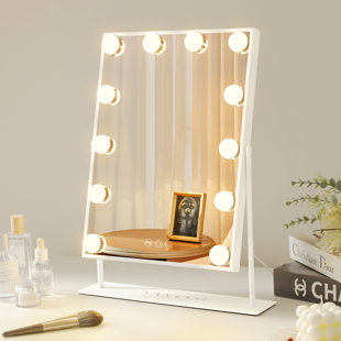 EBERN DESIGNS Khiran Rectangle LED Metal Mirror