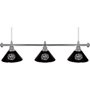 TRADEMARK GLOBAL 3 - Light Chrome Pool Table Lights Pendant