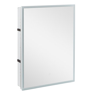 SIGNATURE HARDWARE Tiverton 24" x 31-7/8" Lighted Single Door Medicine Cabinet with Adjustable Color Temperature