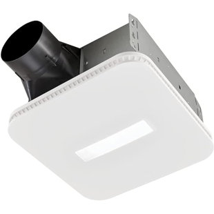 TOCCOLEGGERO Cleancover Bath Fan, 80 CFM, 0.7 Sone, With Selectable CCT LED Light, Energy Star