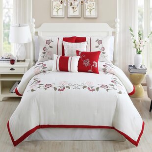 ELIGHT HOME Modern & Contemporary Floral Comforter Set