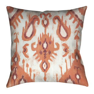 LAURAL HOME Stach Ikat Polyester Indoor/Outdoor Throw Pillow
