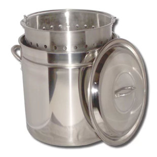 KING KOOKER Boiling Steamer Pot and Punched Basket