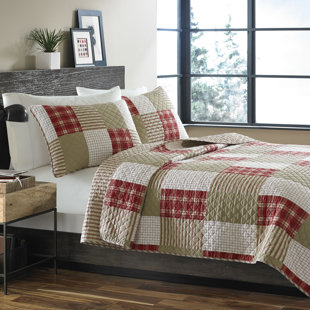 EDDIE BAUER Camano Island 100% Cotton Quilt Set