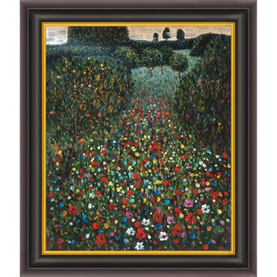 VAULT W ARTWORK " Poppy Field " by Gustav Klimt