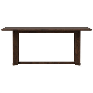 EMERALD HOME FURNISHINGS Rich Brown Trestle Dining Table