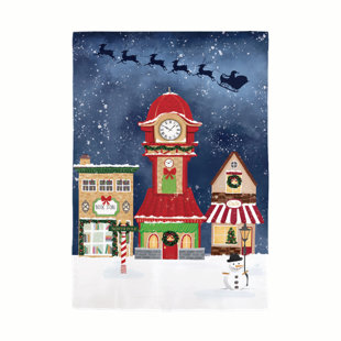 EVERGREEN ENTERPRISES, INC Christmas Eve Burlap Garden Flag