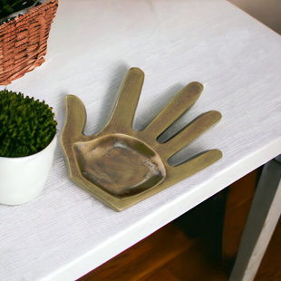 STEELSIDE™ Walt 5" Bronze Hand Metal Trinket Tray