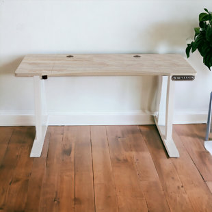 THE TWILLERY CO.® Secours 55'' W Height Adjustable Unique Standing Desk