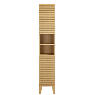 MODWAY Render Tall Narrow Bathroom Storage Cabinet