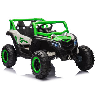 ANRLI 24V 4WD Powered Electric Off-Road UTV with Larger Seat , Remote Control, 3 Speeds，valentines gifts for kids