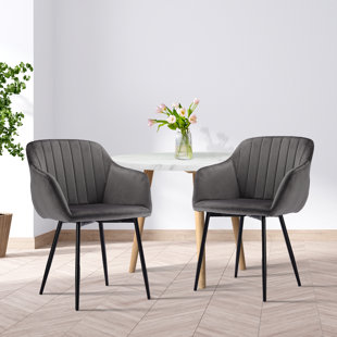 CORRIGAN STUDIO Velvet Dining Chair Set Of 2 (Set of 2)