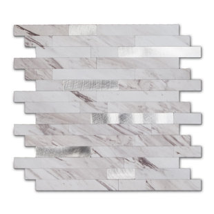 Reovatile 12'' W x 12'' L PVC Peel and Stick Mosaic Tile (Set of 5) (Set of 5)