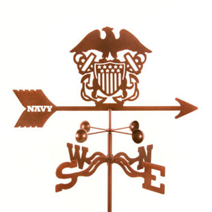 EZ VANE INC Navy 28'' H Patriotic Weathervane