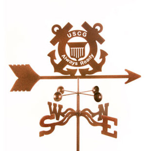EZ VANE INC Coast Guard 24'' H Patriotic Weathervane