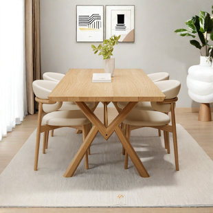 GREYLEIGH Simple Fashion Dining Table And Chairs 5 - Piece Trestle Dining Set