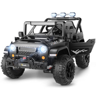 DREAMDWELL HOME 24V 4WD//2WD Ride On Jeep Truck,2 Seater Kids UTV With 4X200w Powerful Engine,Remote Control,Bluetooth,20 Wide Seat,Vehicles for Kids Toddlers