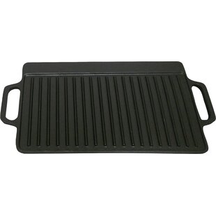 King Kooker Seasoned Cast Iron Reversible Grill / Griddle Pan