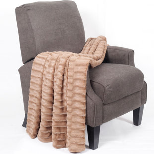 HOME SOFT THINGS Saga Double Sided Faux Fur Throw Blanket
