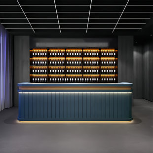 LKIWXAQ RECEPTION DESK Vintage Style Bar Counter 102.36'' Home Bar