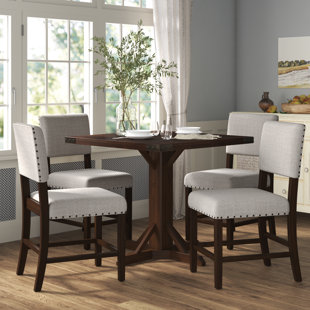 LAUREL FOUNDRY MODERN FARMHOUSE® Juan 5 - Piece Pedestal Dining Set