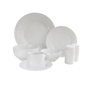 Design Guild Stoneware Dinnerware Set - Service for 8