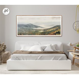 ART TERRITORY Blue Ridge Mountains National Park,Horizontal Wall Art, Watercolor Travel Print