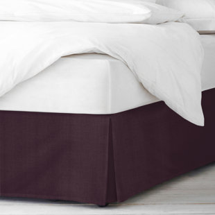 6IX TAILORS FINE LINENS Elsie Linen Look Cotton Tailored Bed Skirt