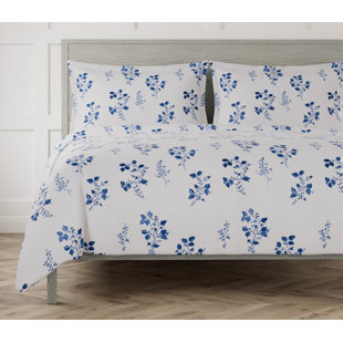 Indigo Cotton Print Duvet Set by The Met x Ann Gish