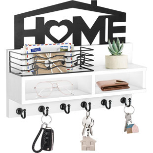 GO APPLIANCE CENTRAL, LLC Key Holder Wall Mount, White
