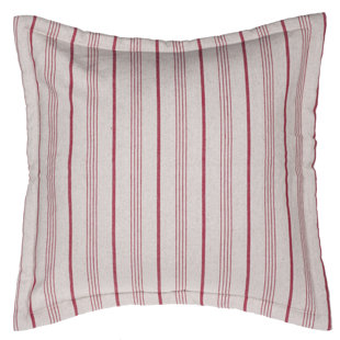 14 KARAT HOME INC. Burlap Striped Linen Reversible Throw Pillow