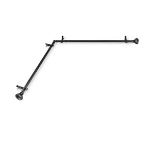 ANDOVER MILLS™ Iniguez Steel Rod/Resin Finials Adjustable Double Curtain Rod