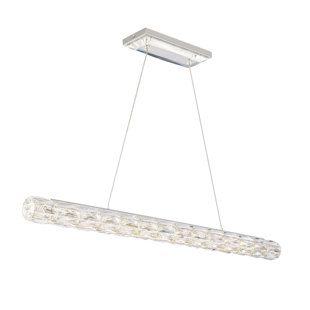 SCHONBEK Verve LED 1 Light Crystal Linear Pendant