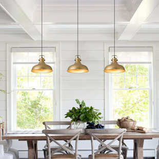 LONGSHORE TIDES Beilin 3 - Light Matte Black LED Kitchen Island Pendant