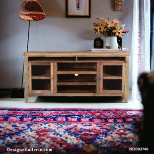 DESIGNE GALLERIE Media Cabinet For 72" TV Stand With Two Cabinets, 72x19x33