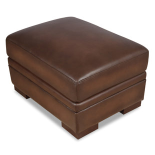 HYDELINE Leather Ottoman