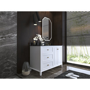 ANCERRE DESIGNS Hannah 48'' Single Bathroom Vanity with Quartz Top