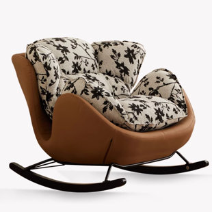 CHAIRVOGUE Single Rocking Chair Home Casual Retro Rocking Chair