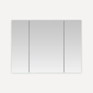 AQUADOM Royale Medicine Cabinet with Electrical Outlets, Defogger, Adjustable LED 3X Magnifying Mirror.