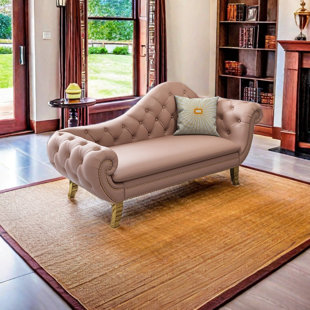 CHAIRVOGUE Light Luxury Creative Simple Elegant Chaise Longue Faux Leather Chaise Lounge