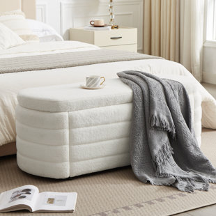 LATITUDE RUN® Temon Teddy Upholstered Storage Bench