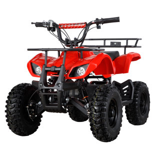 ANRLI 36V 500W Brushless Powerful Moto Electric ATV Dirt Quad Electric ATV with Horn，Storage，3 Speed，Valentines gifts for kids