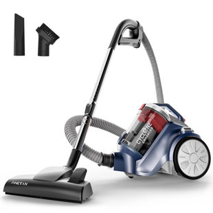 ROOMIETEC PINETAN Bagless Cyclone Canister Vacuum Cleaner, with Cyclone Filtration, Lightweight Design & Power