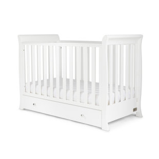 ICKLE BUBBA Snowdon 4 in 1 Mini Cot Bed and All Seasons Premium Pocket Sprung Mattress - White